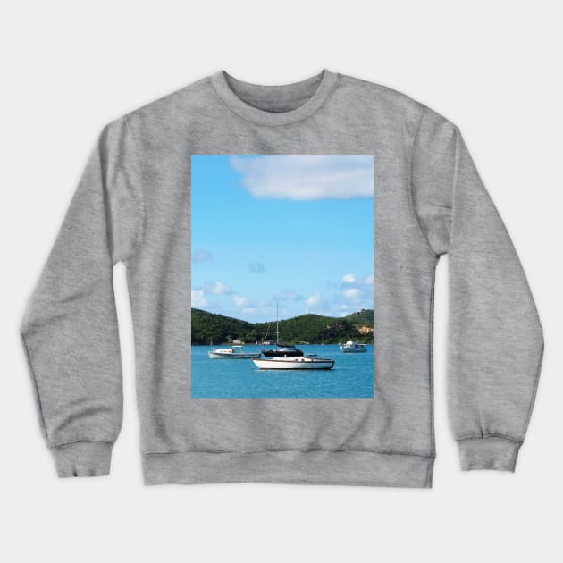 Caribbean - Peaceful Sea St. Thomas Crewneck Sweatshirt by SusanSavad